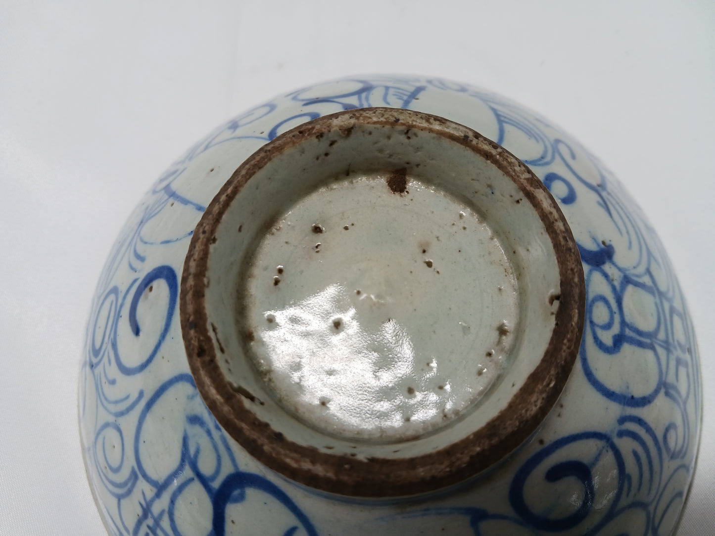 晚清民國青花雙喜瓷碗 ( 2404009 )