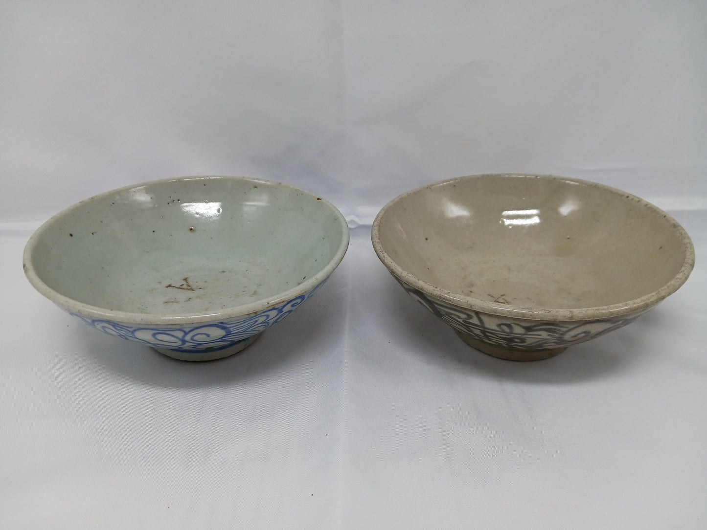 晚清民國青花雙喜瓷碗 ( 2404009 )