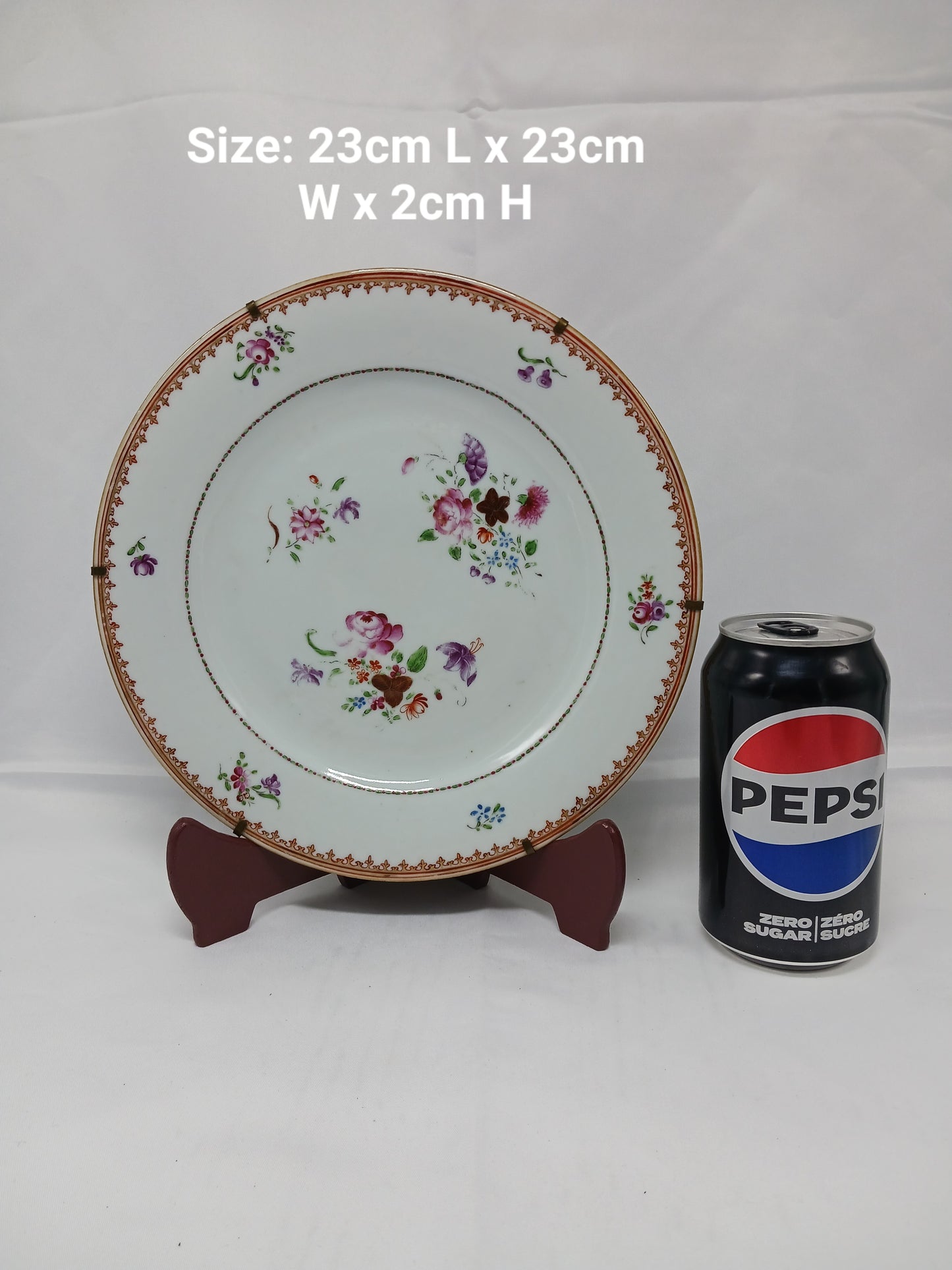 Qing Qianlong Pastel Flower Pattern Interrogation (2404038)