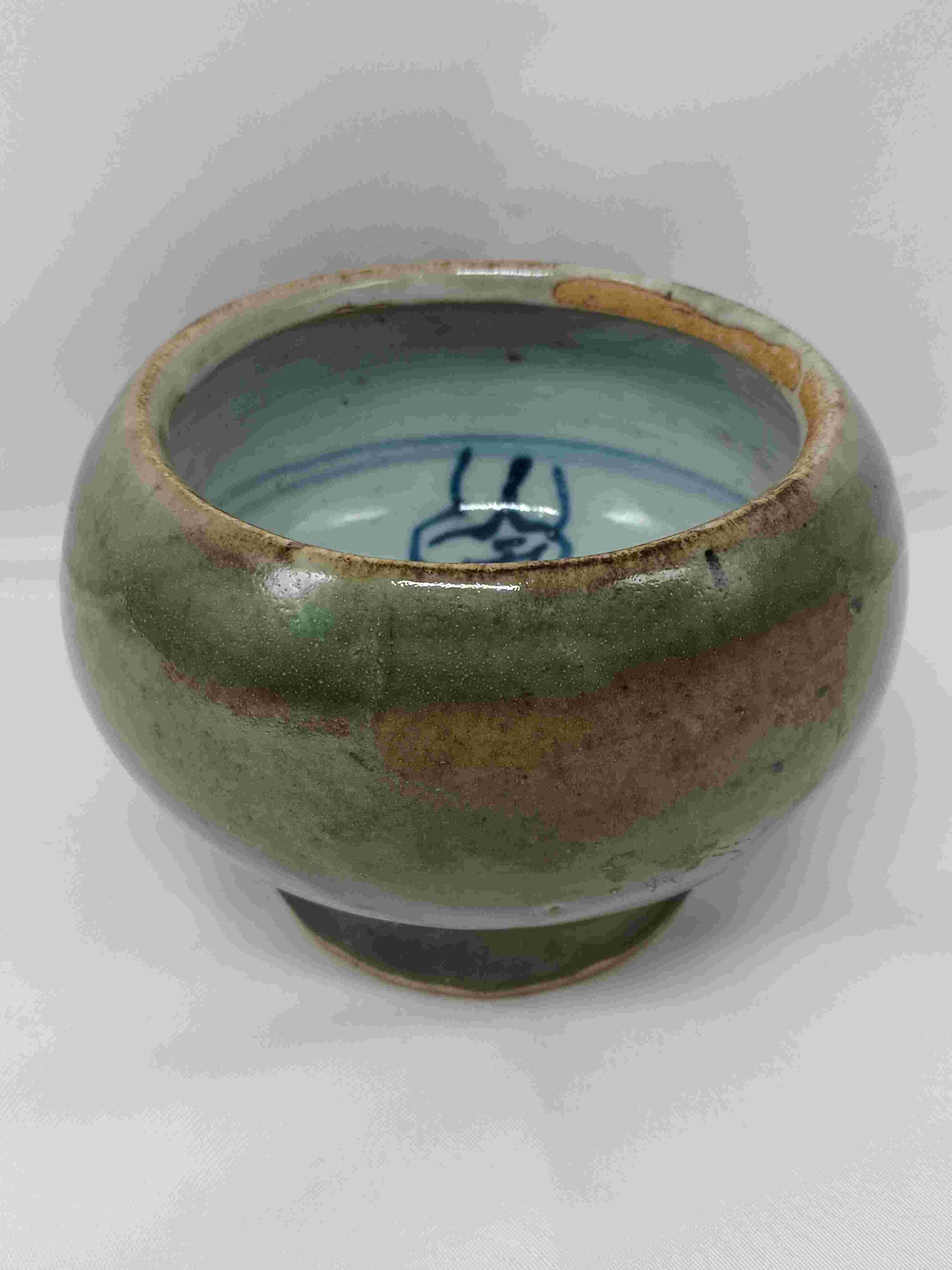 明萬曆綠釉青花富貴長春豆 1572-1620年 ( 2404045 )