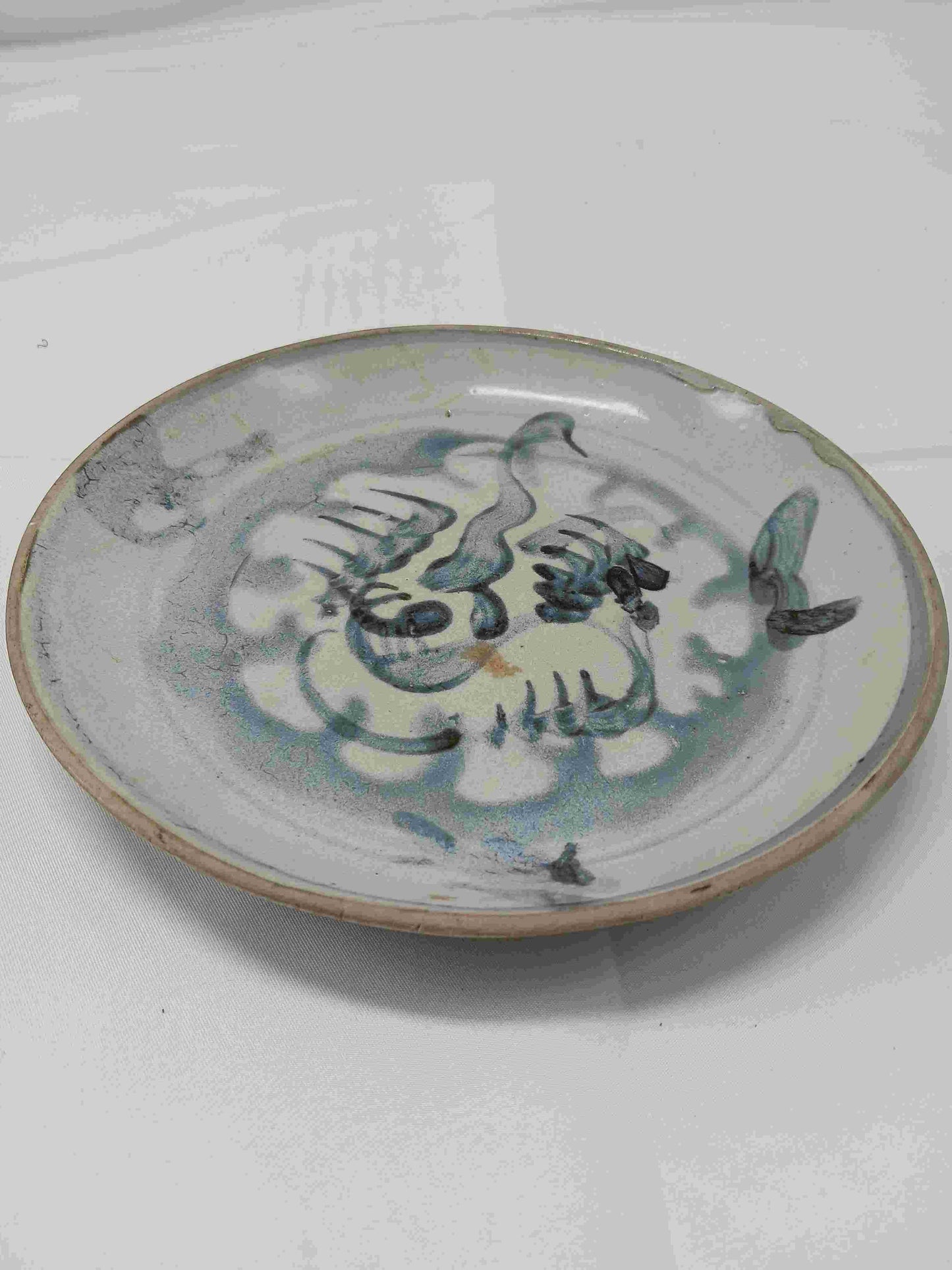 清雍正乾隆青花神獸靈芝紋盤問1723-1796年 ( 2404050)