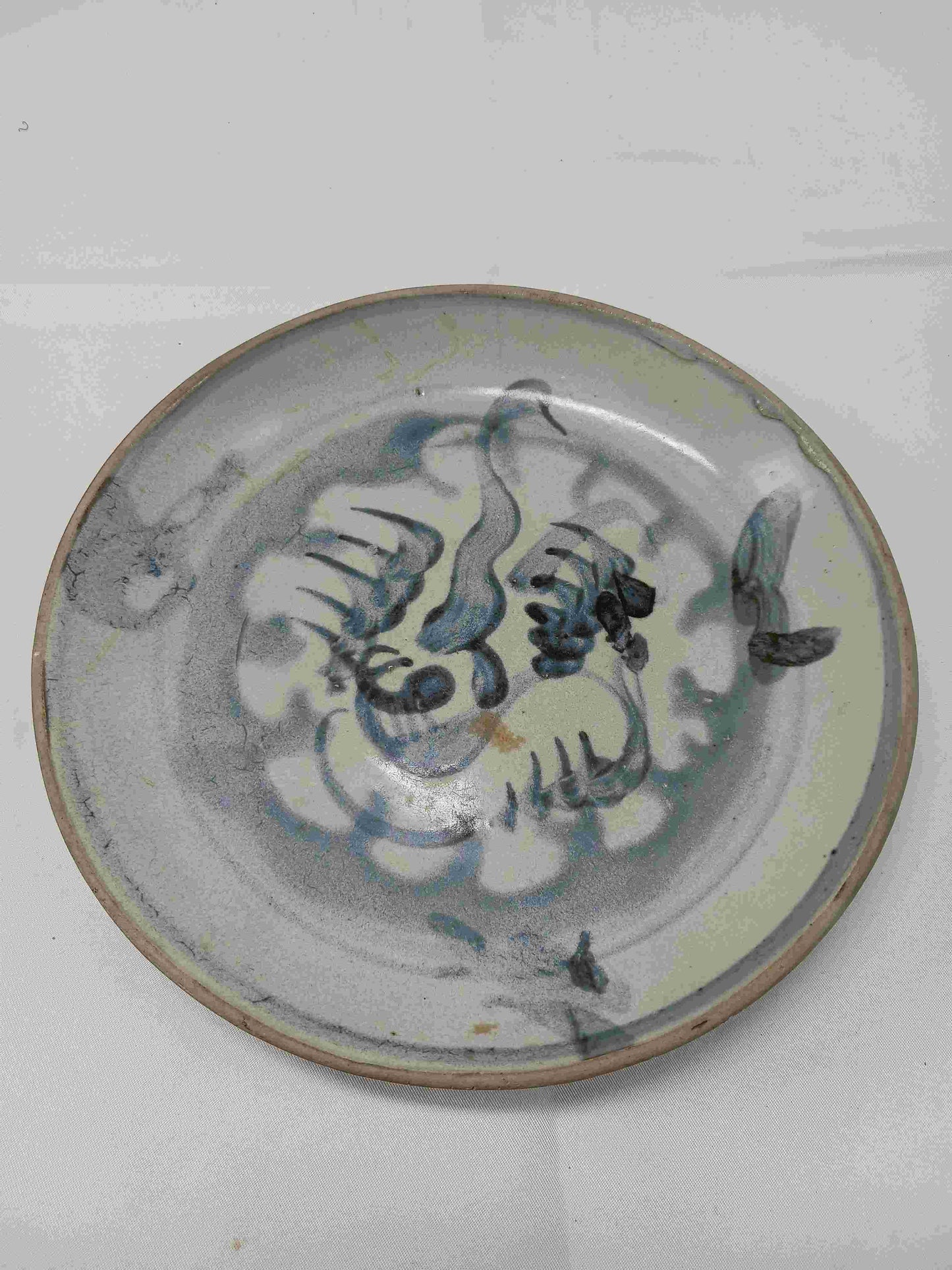 清雍正乾隆青花神獸靈芝紋盤問1723-1796年 ( 2404050)