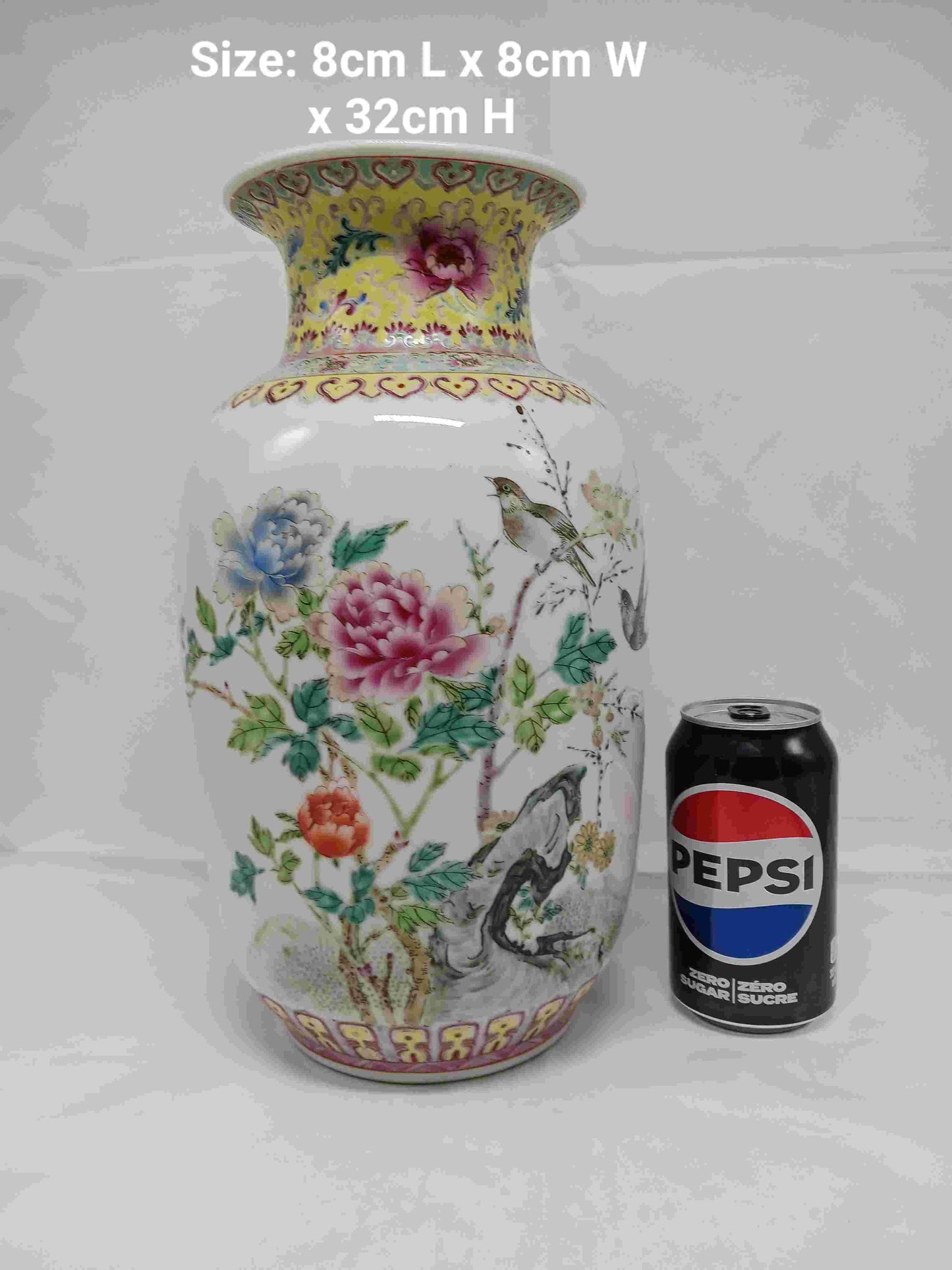 20世紀中期粉彩花鳥紋瓶 ( 2404056)