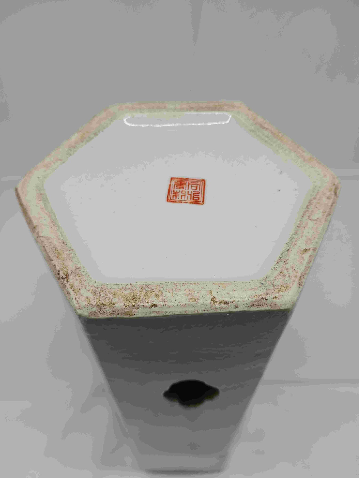 Modern imitation Qing Dynasty pastel flower and bird pattern hat tube (2404064)