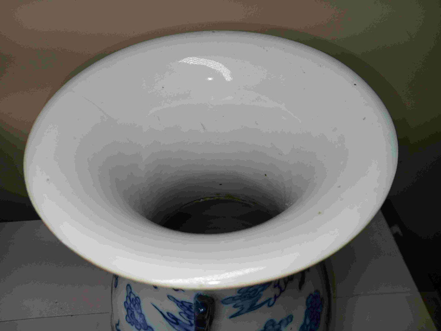 清代晚期光緒青花雙耳五龍戲珠紋瓷瓶1875-1908年 ( 2404071 )