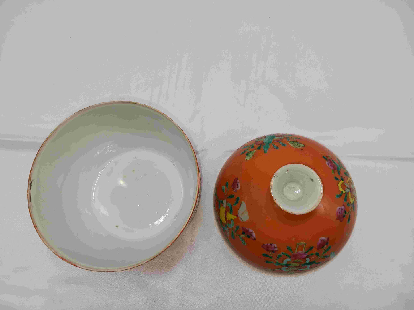 晚清珊瑚紅釉粉彩雜寶紋瓷蓋缸1875-1911年 ( 2406094 )