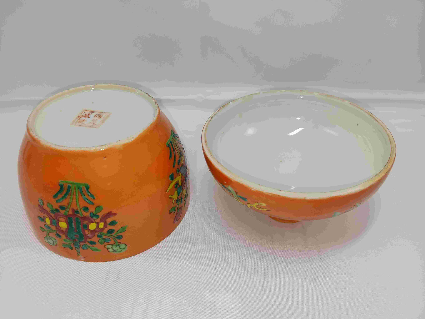 晚清珊瑚紅釉粉彩雜寶紋瓷蓋缸1875-1911年 ( 2406094 )