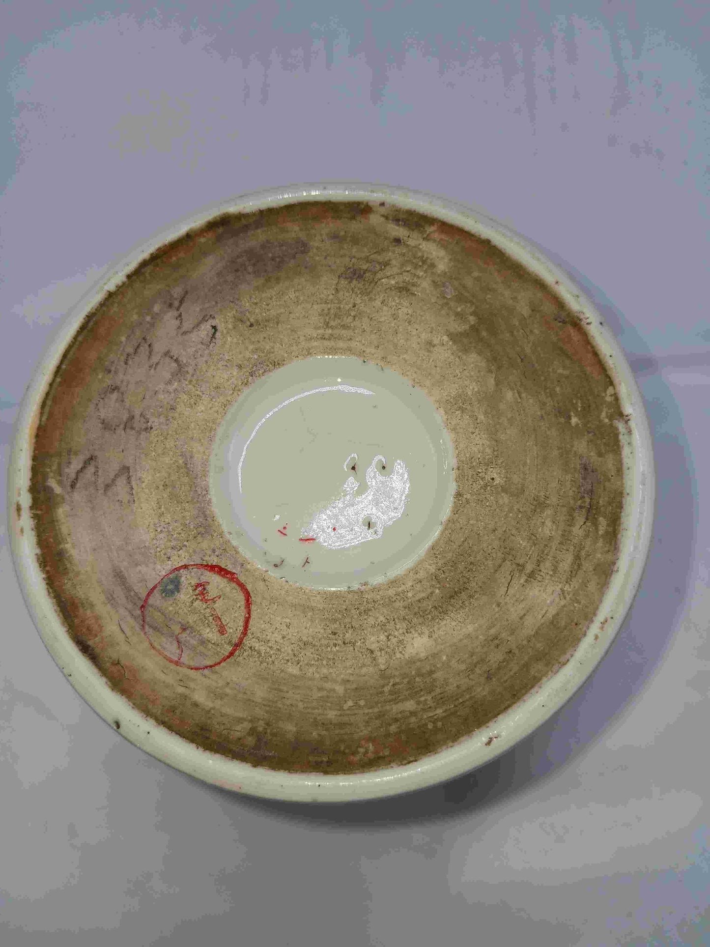 晚清民國淺降彩山川水秀圖瓷筆筒 1871-1949年 ( 2406097 )